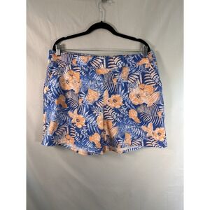 Columbia PFG Tamiami Floral Shorts Womens XL Elastic Waist Pockets Fishing Swim
